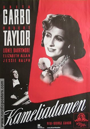 Kameliadamen 1936 poster Greta Garbo Robert Taylor Lionel Barrymore George Cukor Romantik