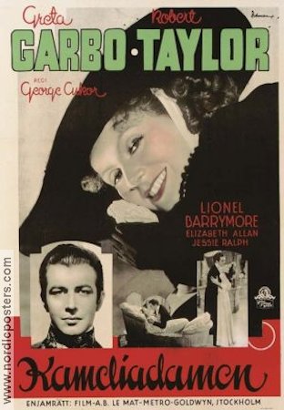 Kameliadamen 1936 poster Greta Garbo Robert Taylor George Cukor