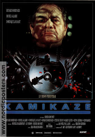 Kamikaze 1986 poster Richard Bohringer Michel Galabru Dominique Lavanant Didier Grousset