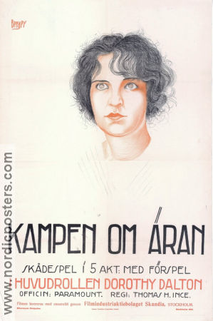 Kampen om äran 1917 poster Dorothy Dalton William Conklin