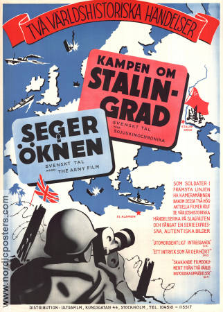 Kampen om Stalingrad 1944 poster Krig