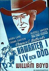 Kamrater i liv och död 1939 poster William Boyd Hitta mer: Hopalong Cassidy