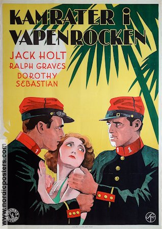 Kamrater i vapenrocken 1930 poster Jack Holt Dorothy Sebastian