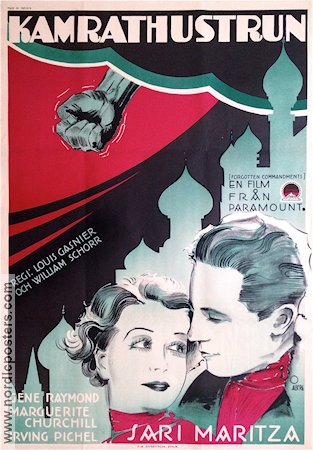 Kamrathustrun 1932 poster Gene Raymond Sari Maritza Louis Gasnier