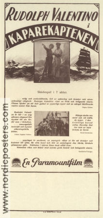 Kaparekaptenen 1916 poster Amedeo Ciaffi Angelo Gallina Maurizio Rava