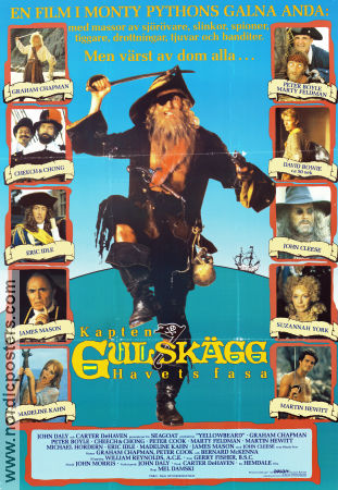 Kapten Gulskägg 1983 poster Graham Chapman John Cleese Madeline Kahn Marty Feldman David Bowie Hitta mer: Monty Python