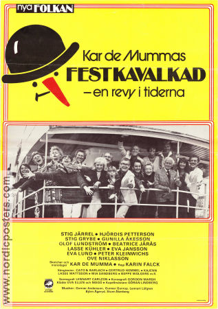 Kar de Mummas festkavalkad 1978 affisch Stig Järrel Hjördis Pettersson Stig Grybe Karin Falck Hitta mer: Nya Folkan