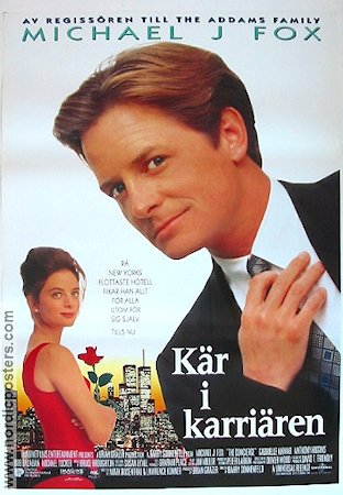 Kär i karriären 1993 poster Michael J Fox Gabrielle Anwar