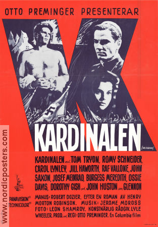 Kardinalen 1963 poster Tom Tryon John Huston Romy Schneider Otto Preminger Religion