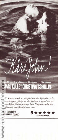 Käre John 1964 poster Jarl Kulle Christina Schollin Helena Nilsson Lars-Magnus Lindgren Strand