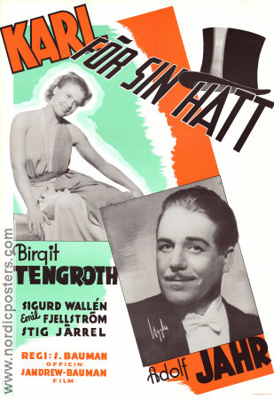Karl för sin hatt 1940 poster Birgit Tengroth Schamyl Bauman