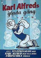 Karl-Alfreds glada gäng 1970 poster Karl-Alfred Popeye Animerat Från serier