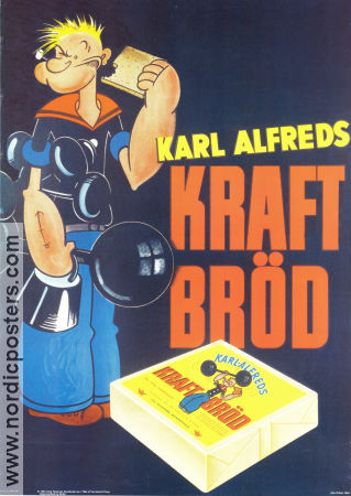 Karl-Alfreds Kraftbröd 1944 affisch Karl-Alfred Från serier Mat och dryck