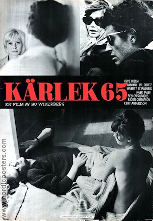 Kärlek 65 1965 poster Ann-Marie Gyllenspetz Inger Taube Keve Hjelm Bo Widerberg