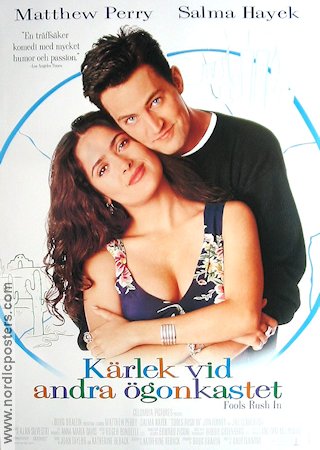 Kärlek vid andra ögonkastet 1997 poster Matthew Perry Salma Hayek Jon Tenney Andy Tennant Romantik