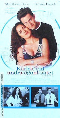 Kärlek vid andra ögonkastet 1997 poster Matthew Perry Salma Hayek Jon Tenney Andy Tennant