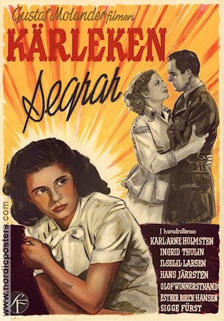 Kärleken segrar 1949 poster Karl-Arne Holmsten Ingrid Thulin