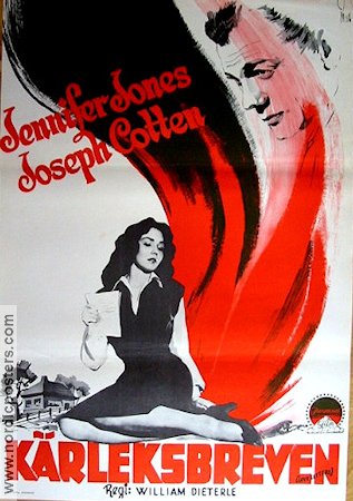 Kärleksbreven 1946 poster Jennifer Jones Joseph Cotten