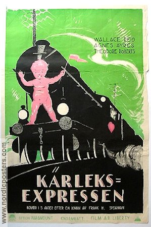 Kärleksexpressen 1923 poster Wallace Reid Tåg