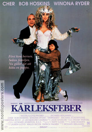 Kärleksfeber 1990 poster Cher Bob Hoskins Winona Ryder Richard Benjamin Barn Romantik