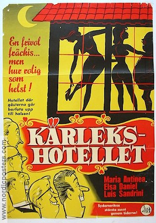 Kärlekshotellet 1964 poster Elda Daniel Filmen från: Argentina