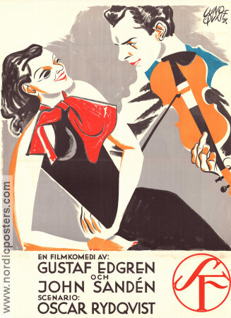 Karl-Fredrik regerar 1934 poster Sigurd Wallén Dagmar Ebbesen Gull-Maj Norin Björn Berglund Pauline Brunius Gustaf Edgren Affischkonstnär: Birger Lundqvist Politik Hitta mer: Large poster