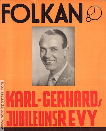 Karl-Gerhards jubileumsrevy Folkan 1939 affisch Karl-Gerhard Hitta mer: Revy