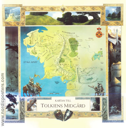 Kartan till Tolkiens midgård 2002 affisch Text: JRR Tolkien Hitta mer: Lord of the Rings