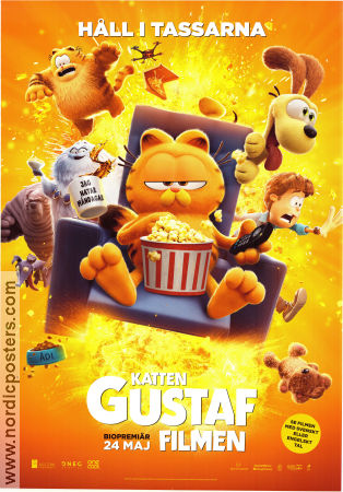 Katten Gustaf filmen 2024 poster Chris Pratt Mark Dindal Animerat Katter