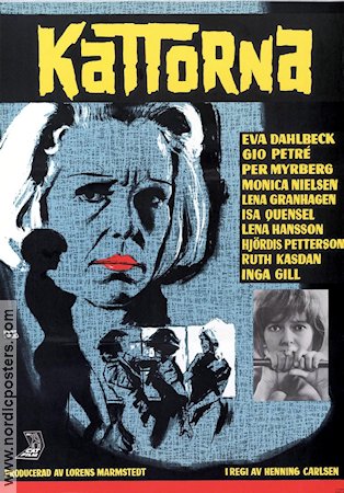 Kattorna 1965 poster Eva Dahlbeck