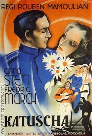 Katuscha 1934 poster Anna Sten Fredric March Rouben Mamoulian