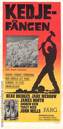 Kedjefången 1970 poster Beau Bridges John Mills Jane Merrow Philip Leacock