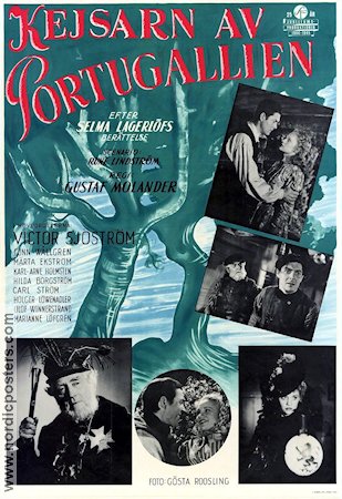 Kejsarn av Portugallien 1944 poster Victor Sjöström Text: Selma Lagerlöf