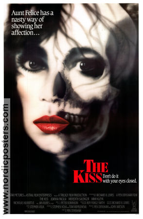 The Kiss 1988 poster Joanna Pacula Meredith Salenger Pen Densham