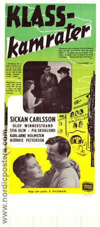 Klasskamrater 1952 poster Sickan Carlsson Olof Winnerstrand Stig Olin Schamyl Bauman