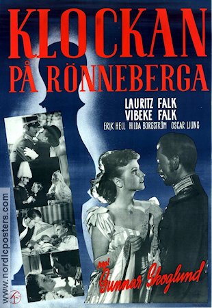 Klockan på Rönneberga 1944 poster Lauritz Falk Danmark