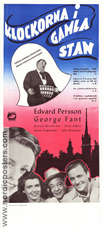 Klockorna i Gamla stan 1946 poster Edvard Persson George Fant Elsie Albiin Ragnar Hyltén-Cavallius Hitta mer: Stockholm