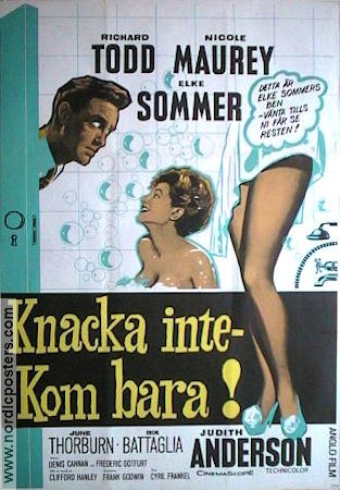 Knacka inte kom bara 1965 poster Elke Sommer