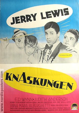 Knaskungen 1961 poster Jerry Lewis Ed Wynn