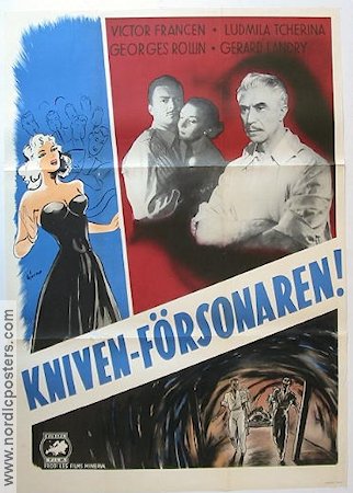 Kniven försonaren 1950 poster Victor Francen