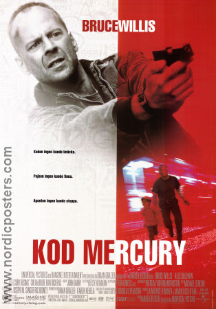 Kod Mercury 1998 poster Bruce Willis Miko Hughes Alec Baldwin Harold Becker