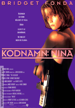 Kodnamn Nina 1993 poster Bridget Fonda Gabriel Byrne Dermot Mulroney John Badham Vapen