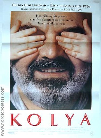 Kolya 1997 poster Zdenek Sverak Jan Sverak Filmen från: Czechoslovakia