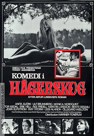 Komedi i Hägerskog 1968 poster Anita Björk Torgny Anderberg