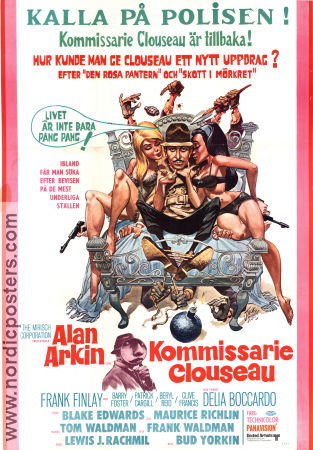 Kommissarie Clouseau 1968 poster Alan Arkin Frank Finlay Delia Boccardo Bud Yorkin Affischkonstnär: Jack Davis Poliser