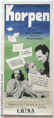 Korpen 1948 poster Pierre Fresnay Henri-Georges Clouzot