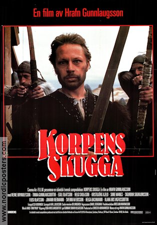 Korpens skugga 1988 poster Reine Brynolfsson Tinna Gunnlaugsdottir Egill Olafsson Hrafn Gunnlaugsson Hitta mer: Vikings Island