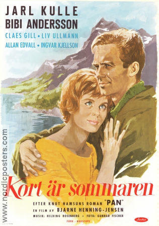 Kort är sommaren 1962 poster Jarl Kulle Bibi Andersson Claes Gill Bjarne Henning-Jensen Berg