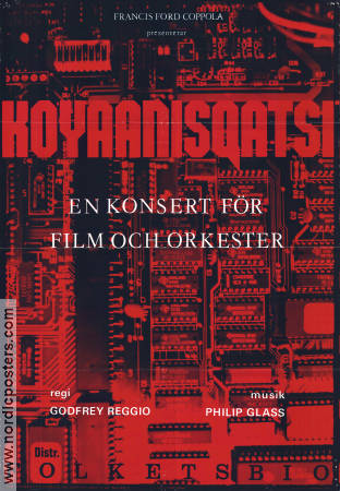 Koyaanisqatsi 1982 poster Godfrey Reggio Musik: Philip Glass