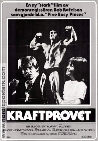 Kraftprovet 1976 poster Arnold Schwarzenegger Jeff Bridges Sally Field Bob Rafelson Sport